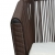 Krzesła ogrodowe, 2 szt., brązowe, rattan PVC