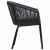 Krzesła ogrodowe, 2 szt., antracytowe, rattan PVC