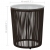 3-częściowy zestaw mebli bistro z poduszkami, rattan PVC, brąz
