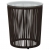 3-częściowy zestaw mebli bistro z poduszkami, rattan PVC, brąz
