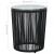 3-cz. zestaw mebli bistro z poduszkami, rattan PVC, antracyt