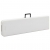 Składane ławki ogrodowe, 2 szt., 180 cm, HDPE, białe