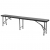 Składane ławki ogrodowe, 2 szt., 180 cm, HDPE, czarne