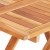 Składany stolik bistro, 60x60x65 cm, lite drewno tekowe