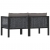 2-osobowa sofa ogrodowa z poduszkami, antracytowa, polirattan