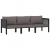 3-osobowa sofa ogrodowa z poduszkami, antracytowa, polirattan