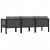 3-osobowa sofa ogrodowa z poduszkami, antracytowa, polirattan