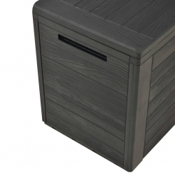 Skrzynia ogrodowa, antracytowa, 116 x 44 x 55 cm