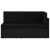 Sofa modułowa 2-osobowa, rattan PE, czarna