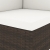 Sofa modułowa 2-osobowa, rattan PE, brązowa