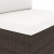 Sofa modułowa 2-osobowa, rattan PE, brązowa