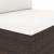 Sofa modułowa 2-osobowa, rattan PE, brązowa