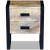 Stolik boczny z 2 szufladami, drewno mango, 43x33x51 cm