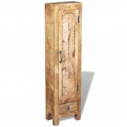 Szafka pod umywalkę, lustro, 2 szafki boczne, drewno mango
