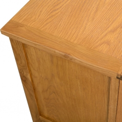 Szafka pod telewizor, 90 x 35 x 48 cm, lite drewno dębowe