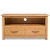 Szafka pod telewizor, 90 x 35 x 48 cm, lite drewno dębowe