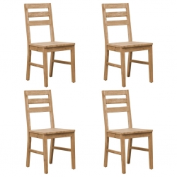 Krzesła jadalniane, 4 szt., lite drewno akacjowe