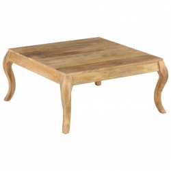 Stolik kawowy z litego drewna mango, 80 x 80 x 40 cm