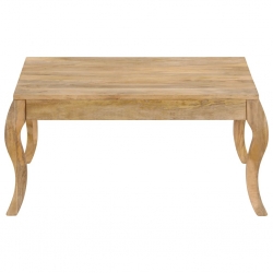 Stolik kawowy z litego drewna mango, 80 x 80 x 40 cm