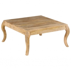 Stolik kawowy z litego drewna mango, 80 x 80 x 40 cm