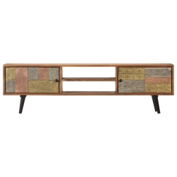 Szafka pod TV, 140x30x40 cm, lite drewno akacjowe