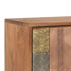 Szafka pod TV, 140x30x40 cm, lite drewno akacjowe