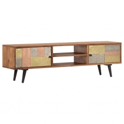 Szafka pod TV, 140x30x40 cm, lite drewno akacjowe