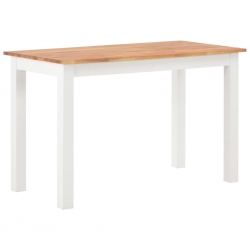 Stół do jadalni, 120 x 60 x 74 cm, lite drewno dębowe