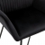 Krzesła jadalniane, 6 szt., czarne, aksamitne