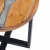 Stolik kawowy, 40x45 cm, lite drewno tekowe i poliżywica