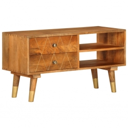 Szafka pod TV, 85 x 35 x 47 cm, lite drewno mango