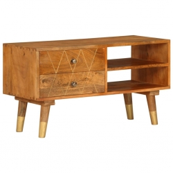 Szafka pod TV, 85 x 35 x 47 cm, lite drewno mango