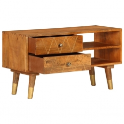 Szafka pod TV, 85 x 35 x 47 cm, lite drewno mango