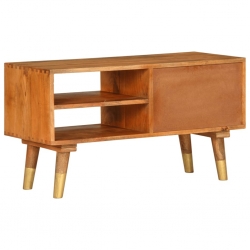 Szafka pod TV, 85 x 35 x 47 cm, lite drewno mango