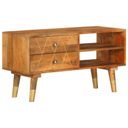 Szafka pod TV, 85 x 35 x 47 cm, lite drewno mango