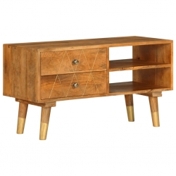 Szafka pod TV, 85 x 35 x 47 cm, lite drewno mango