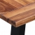 Stół jadalniany, 180 x 90 x 75 cm, lite drewno akacjowe i szkło