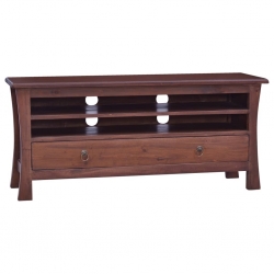 Szafka pod TV, klasyczny brąz, 100x30x45 cm, drewno mahoniowe