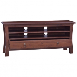 Szafka pod TV, klasyczny brąz, 100x30x45 cm, drewno mahoniowe