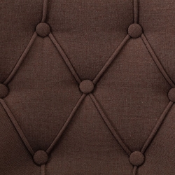 idaXL Krzesła stołowe, 4 szt., brązowe, obite tkaniną