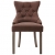 idaXL Krzesła stołowe, 4 szt., brązowe, obite tkaniną