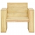 Krzesła ogrodowe z zielonymi poduszkami, 2 szt., drewno sosnowe