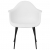Krzesła stołowe, 6 szt., białe, PP