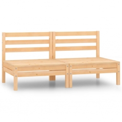2-osobowa sofa ogrodowa, lite drewno sosnowe