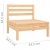 2-osobowa sofa ogrodowa, lite drewno sosnowe