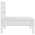 2-osobowa sofa ogrodowa, biała, lite drewno sosnowe