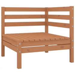 2-osobowa sofa ogrodowa, miodowy brąz, lite drewno sosnowe