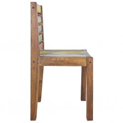 Krzesła stołowe, 6 szt., lite drewno z odzysku
