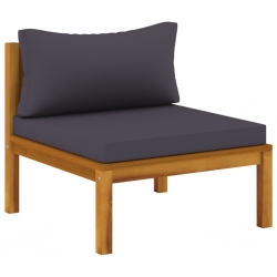 4-osobowa sofa ogrodowa z poduszkami, lite drewno akacjowe