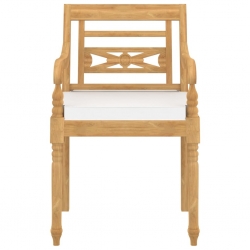 4-cz. zestaw wypoczynkowy z poduszkami, lite drewno tekowe